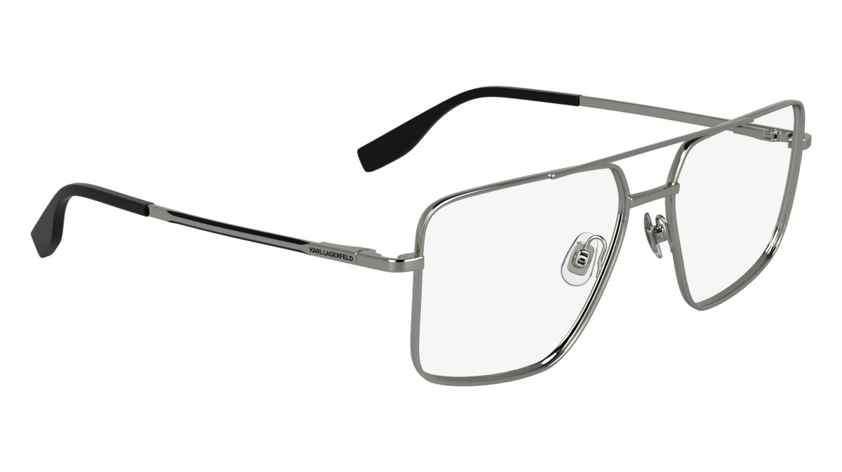 Occhiali da vista Karl Lagerfeld KL357 N (041) colore silver forma aviator 