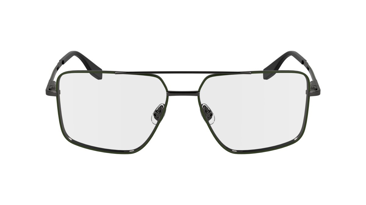 Occhiali da vista Karl Lagerfeld KL357 N (305) colore khaki/dark gun forma aviator 