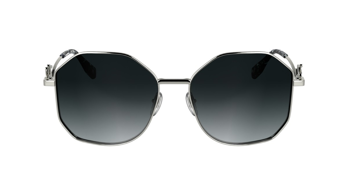 Occhiali da sole Karl Lagerfeld KL358S N (040) colore silver shiny forma rettangolare 