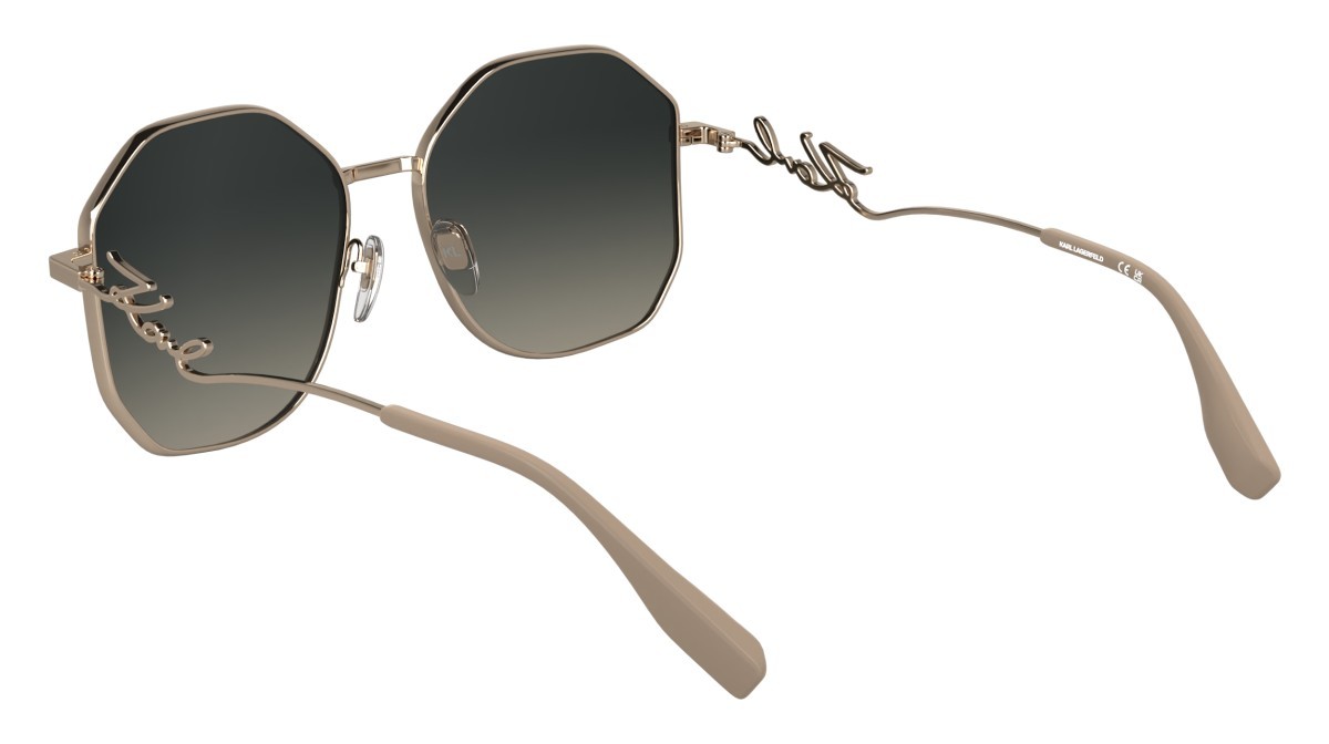 Occhiali da sole Karl Lagerfeld KL358S N (770) colore rose gold forma rettangolare 