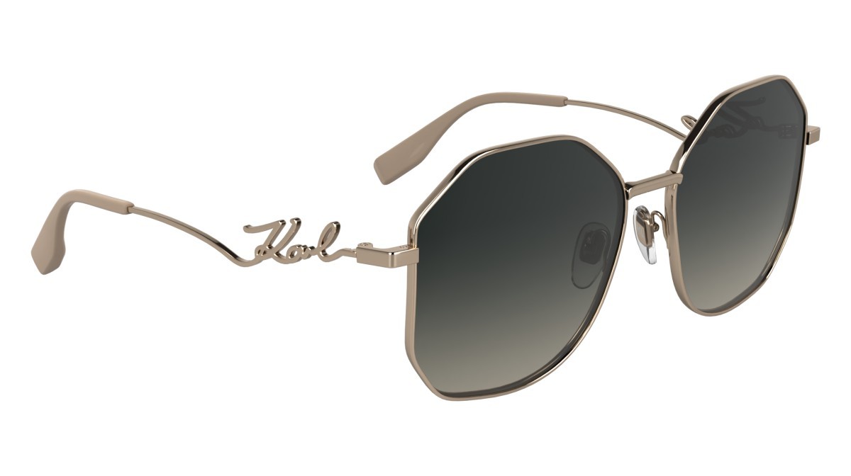 Occhiali da sole Karl Lagerfeld KL358S N (770) colore rose gold forma rettangolare 