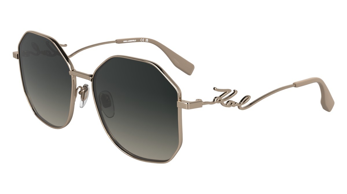 Occhiali da sole Karl Lagerfeld KL358S N (770) colore rose gold forma rettangolare 