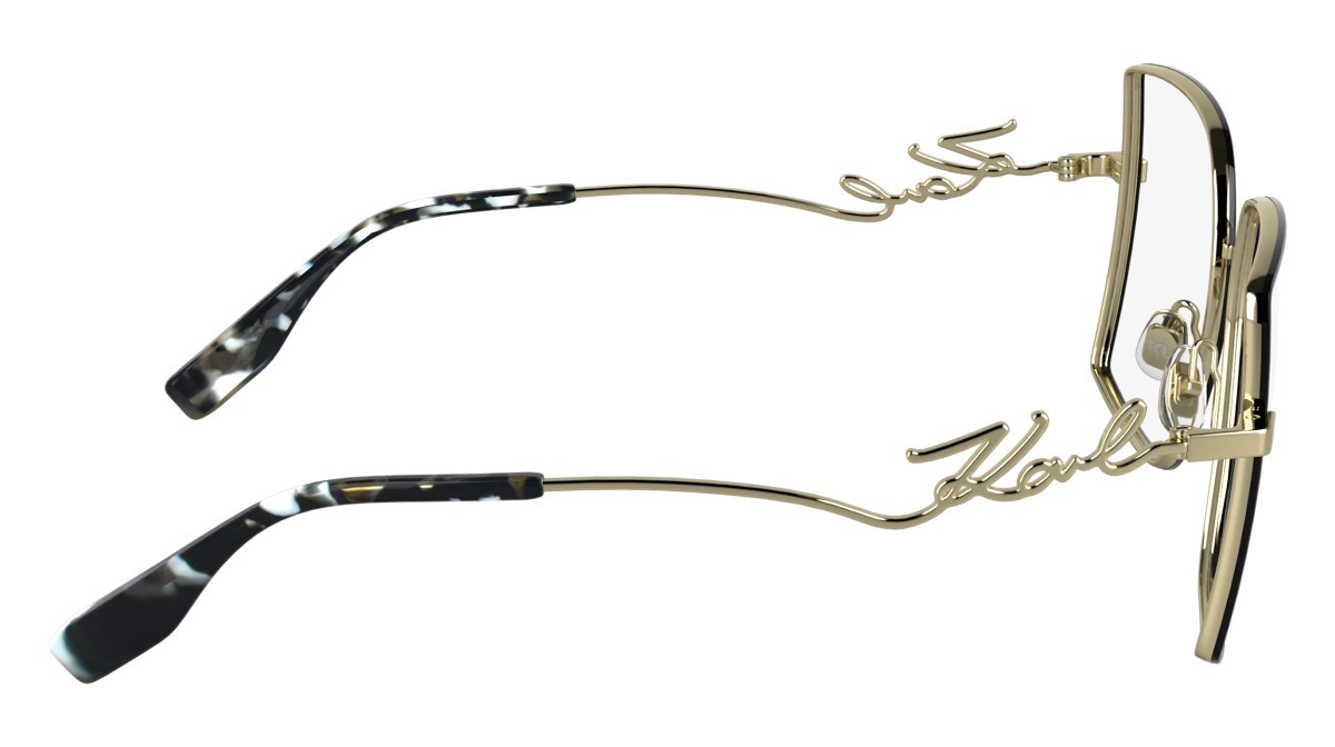 Occhiali da vista Karl Lagerfeld KL359 (714) colore gold shiny forma rettangolare lenti colore - 1
