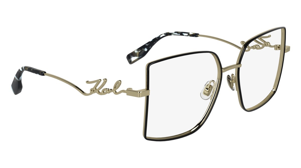 Occhiali da vista Karl Lagerfeld KL359 (714) colore gold shiny forma rettangolare lenti colore - 1