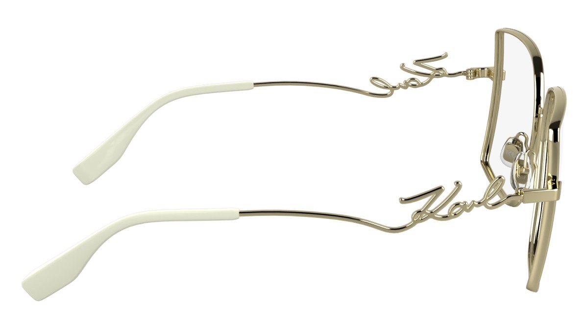 Occhiali da vista Karl Lagerfeld KL359 (715) colore shiny gold forma rettangolare lenti colore - 3