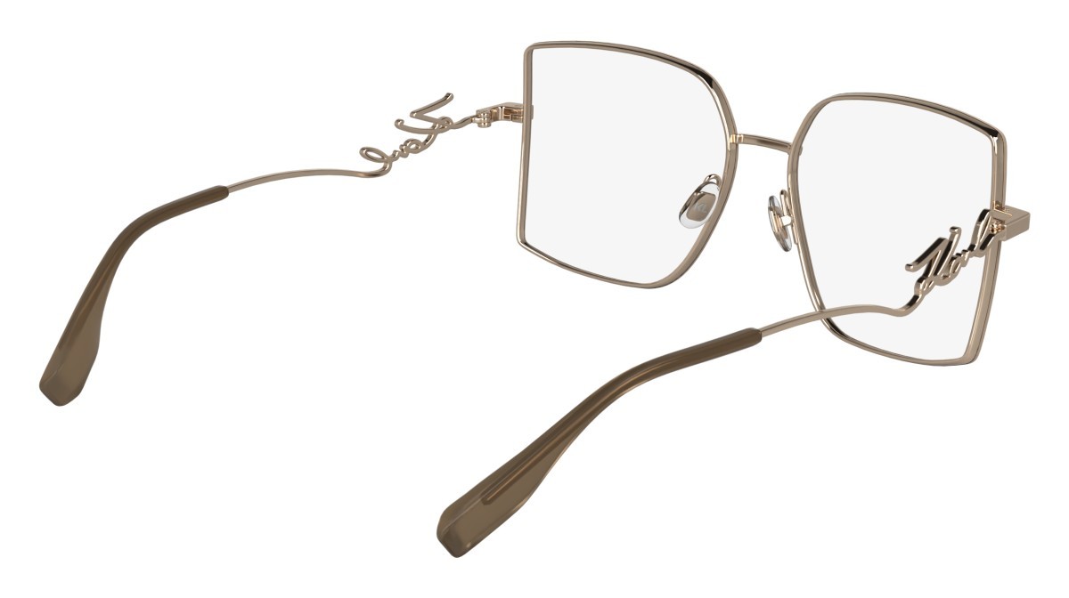 Occhiali da vista Karl Lagerfeld KL359 (770) colore rose gold forma rettangolare lenti colore - 2