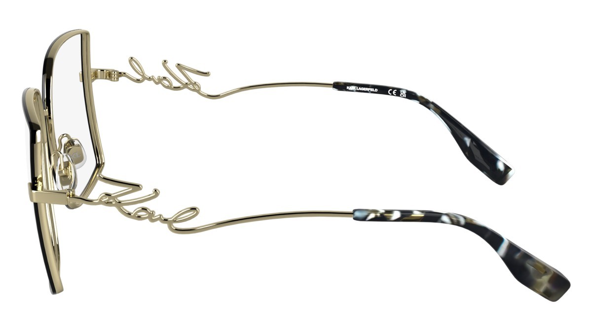 Occhiali da vista Karl Lagerfeld KL359 N (714) colore gold shiny forma rettangolare 