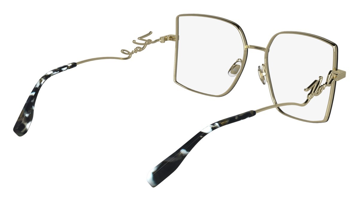 Occhiali da vista Karl Lagerfeld KL359 N (714) colore gold shiny forma rettangolare 
