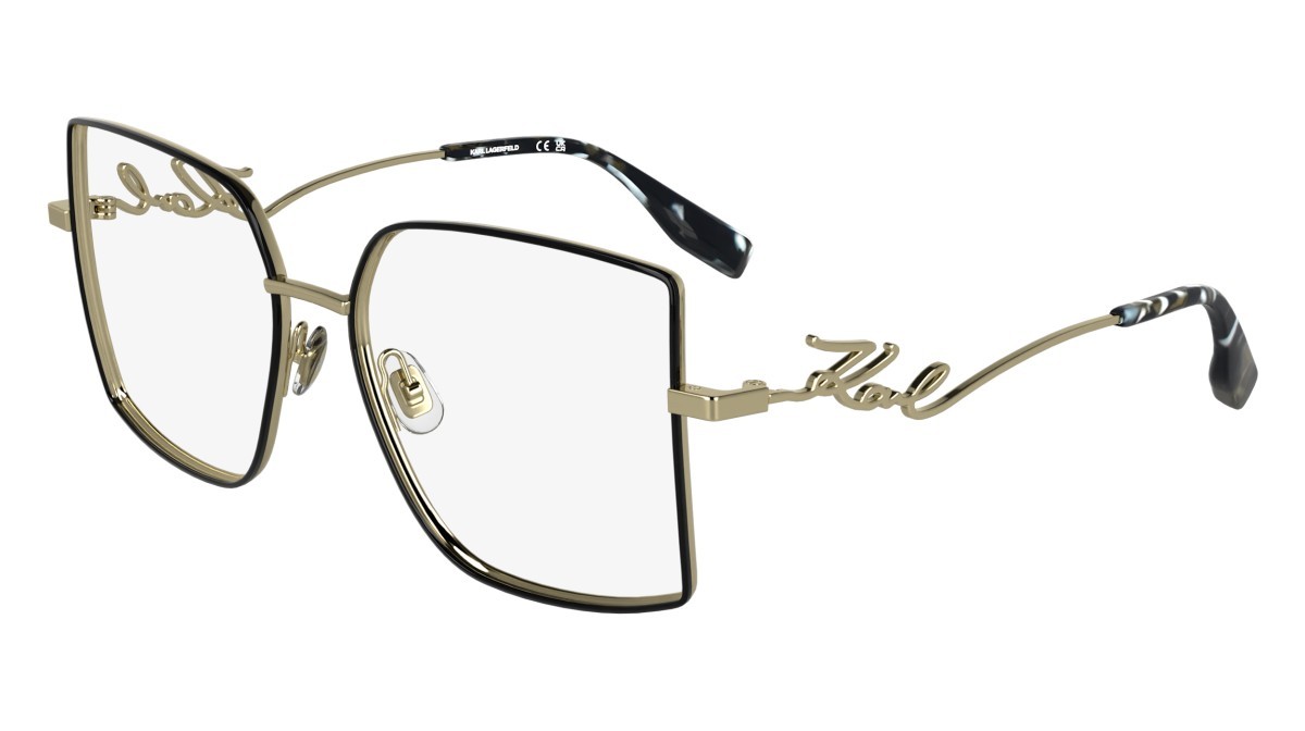 Occhiali da vista Karl Lagerfeld KL359 N (714) colore gold shiny forma rettangolare 