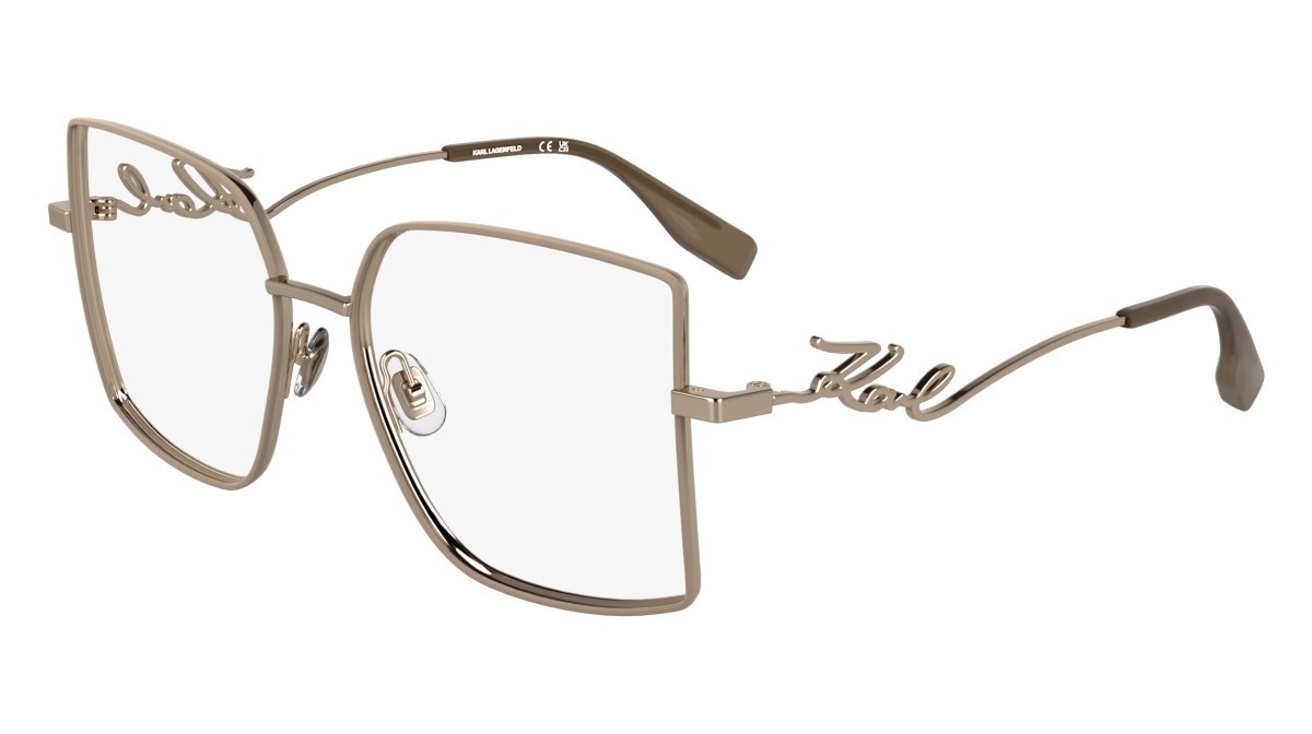 Occhiali da vista Karl Lagerfeld KL359 N (770) colore rose gold forma rettangolare 