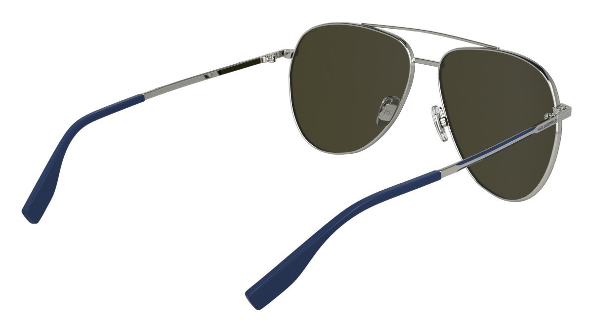Occhiali da sole Karl Lagerfeld KL360S N (040) colore silver forma aviator 