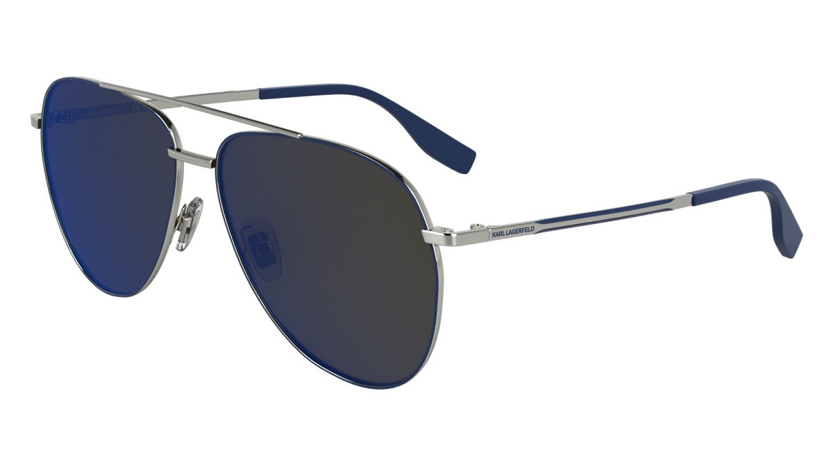 Occhiali da sole Karl Lagerfeld KL360S N (040) colore silver forma aviator 