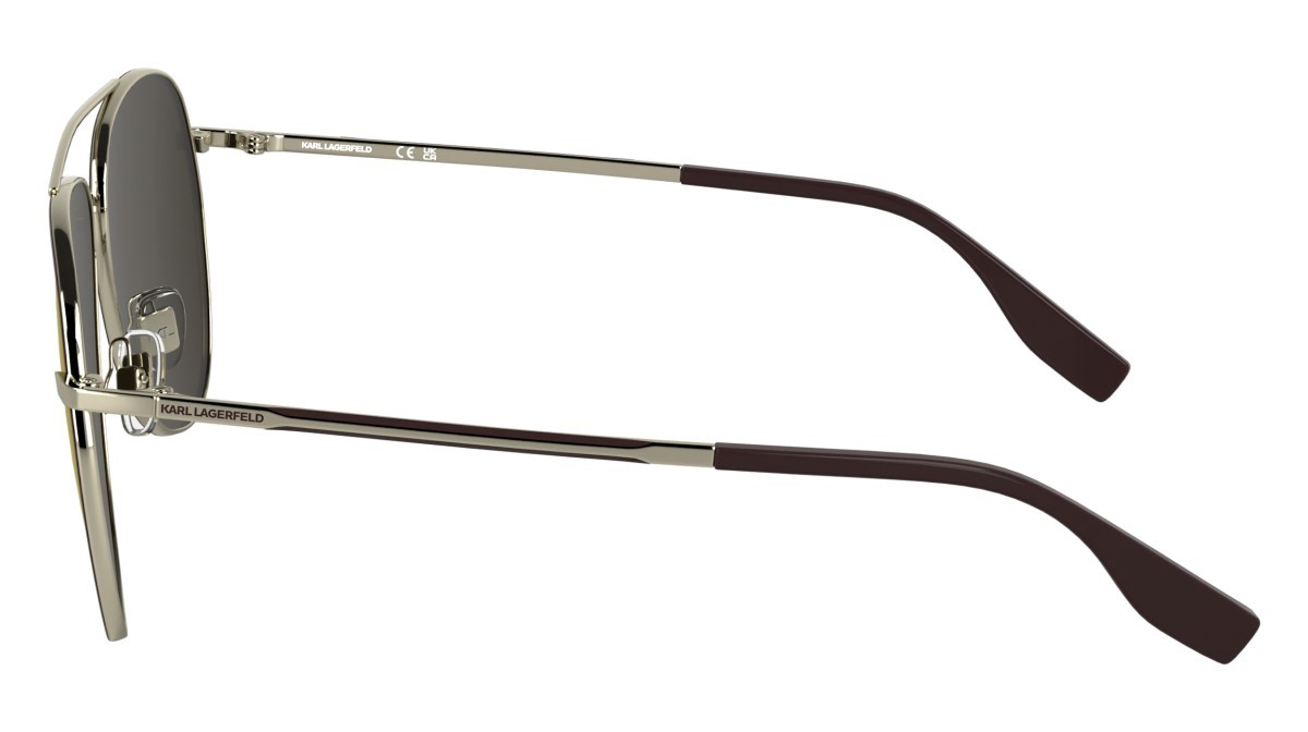Occhiali da sole Karl Lagerfeld KL360S N (712) colore light gold forma aviator 