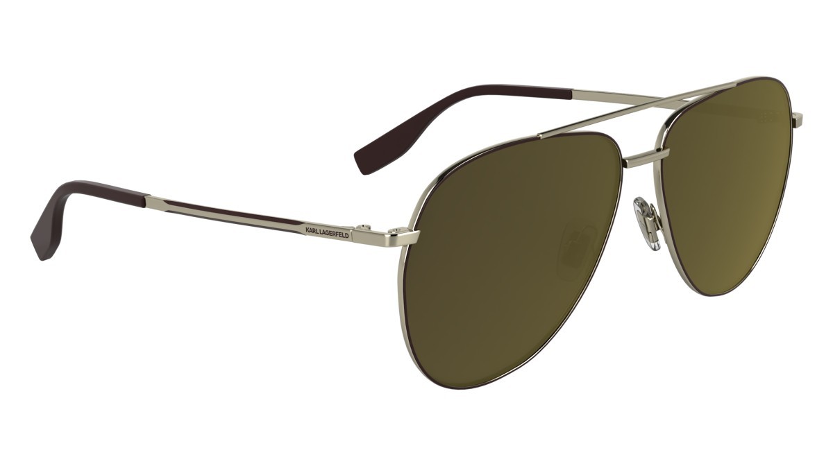 Occhiali da sole Karl Lagerfeld KL360S N (712) colore light gold forma aviator 
