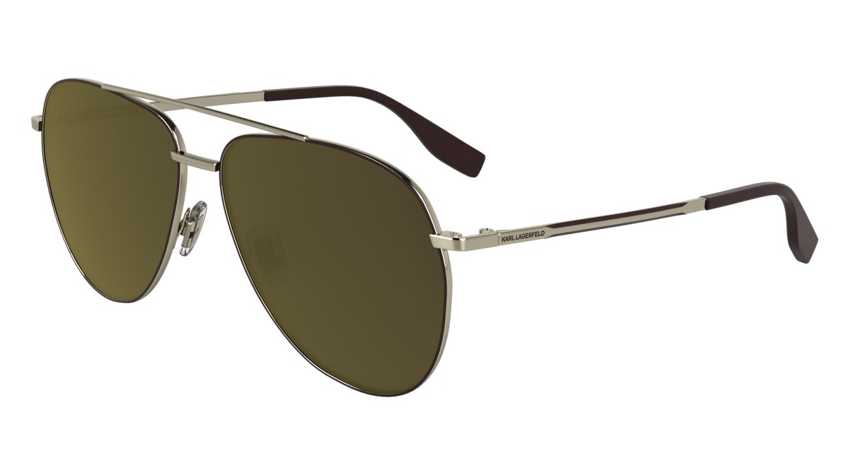 Occhiali da sole Karl Lagerfeld KL360S N (712) colore light gold forma aviator 
