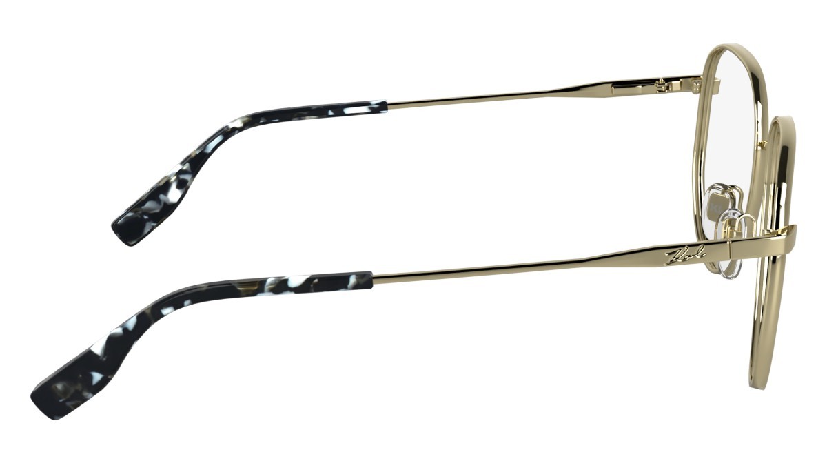 Brillen Karl Lagerfeld KL361 (714) farbe gold shiny form aviator gläser colore - 1