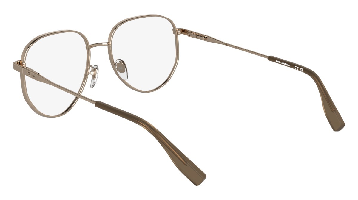 Occhiali da vista Karl Lagerfeld KL361 (770) colore rose gold forma aviator lenti colore - 2