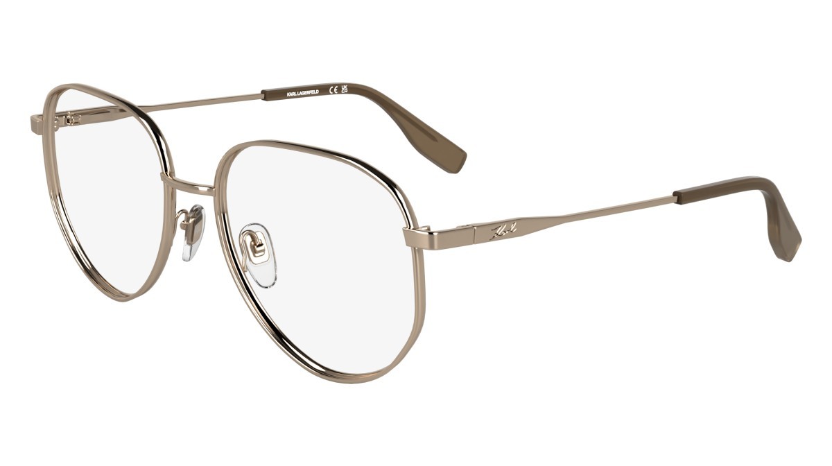 Occhiali da vista Karl Lagerfeld KL361 (770) colore rose gold forma aviator lenti colore - 2