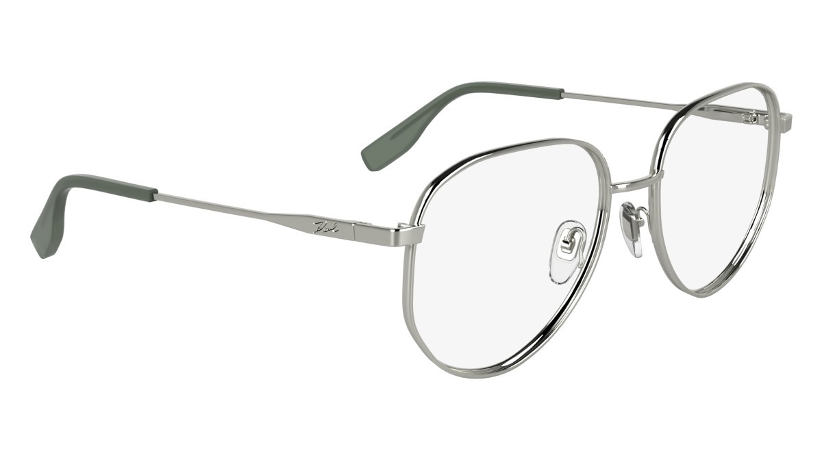 Occhiali da vista Karl Lagerfeld KL361 N (040) colore silver forma aviator 