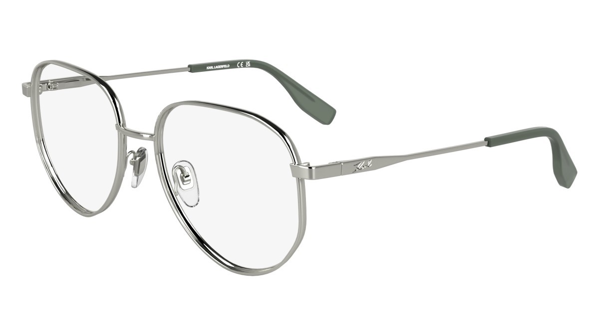 Occhiali da vista Karl Lagerfeld KL361 N (040) colore silver forma aviator 