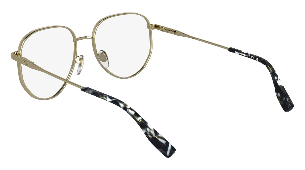 Occhiali da vista Karl Lagerfeld KL361 N (714) colore gold shiny forma aviator 