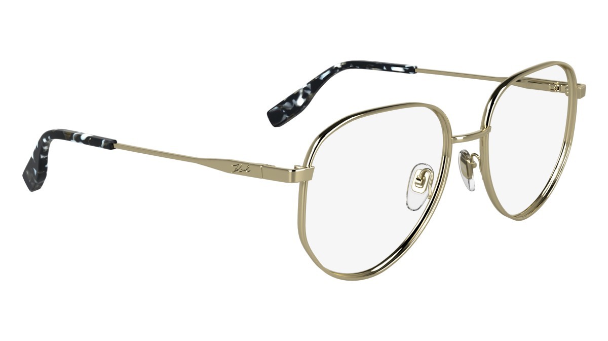 Occhiali da vista Karl Lagerfeld KL361 N (714) colore gold shiny forma aviator 