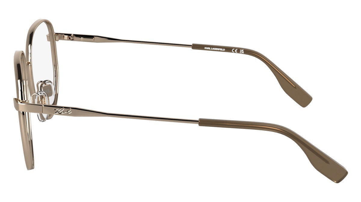 Occhiali da vista Karl Lagerfeld KL361 N (770) colore rose gold forma aviator 