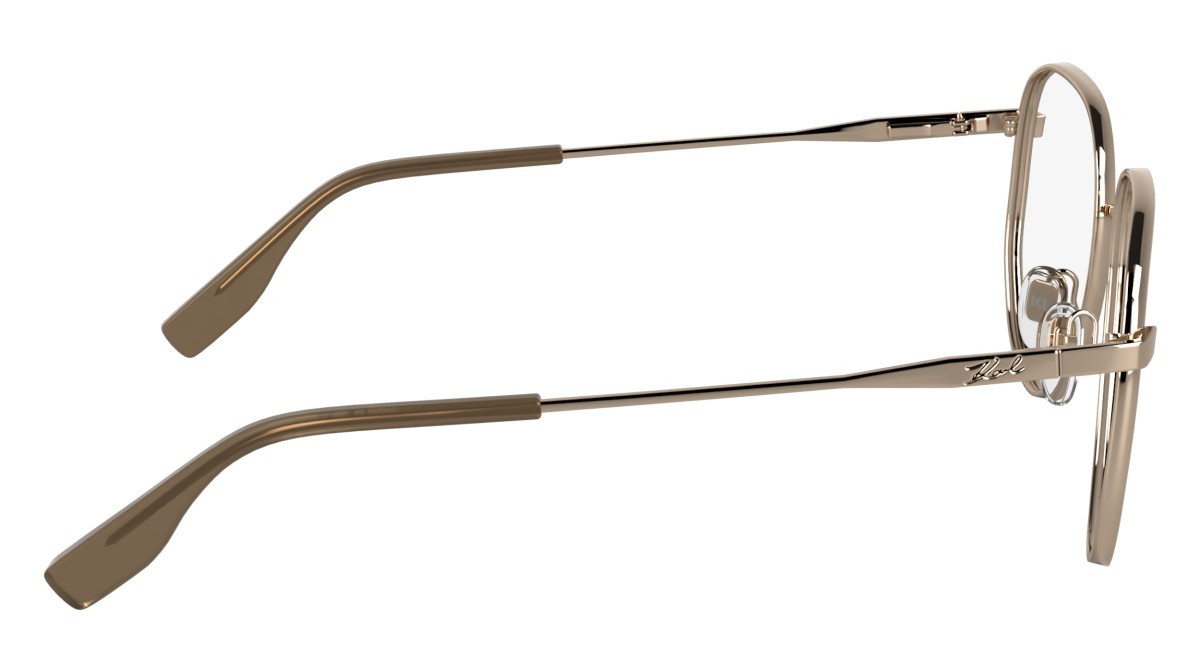 Occhiali da vista Karl Lagerfeld KL361 N (770) colore rose gold forma aviator 