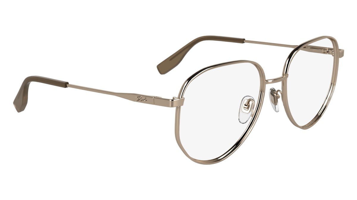 Occhiali da vista Karl Lagerfeld KL361 N (770) colore rose gold forma aviator 