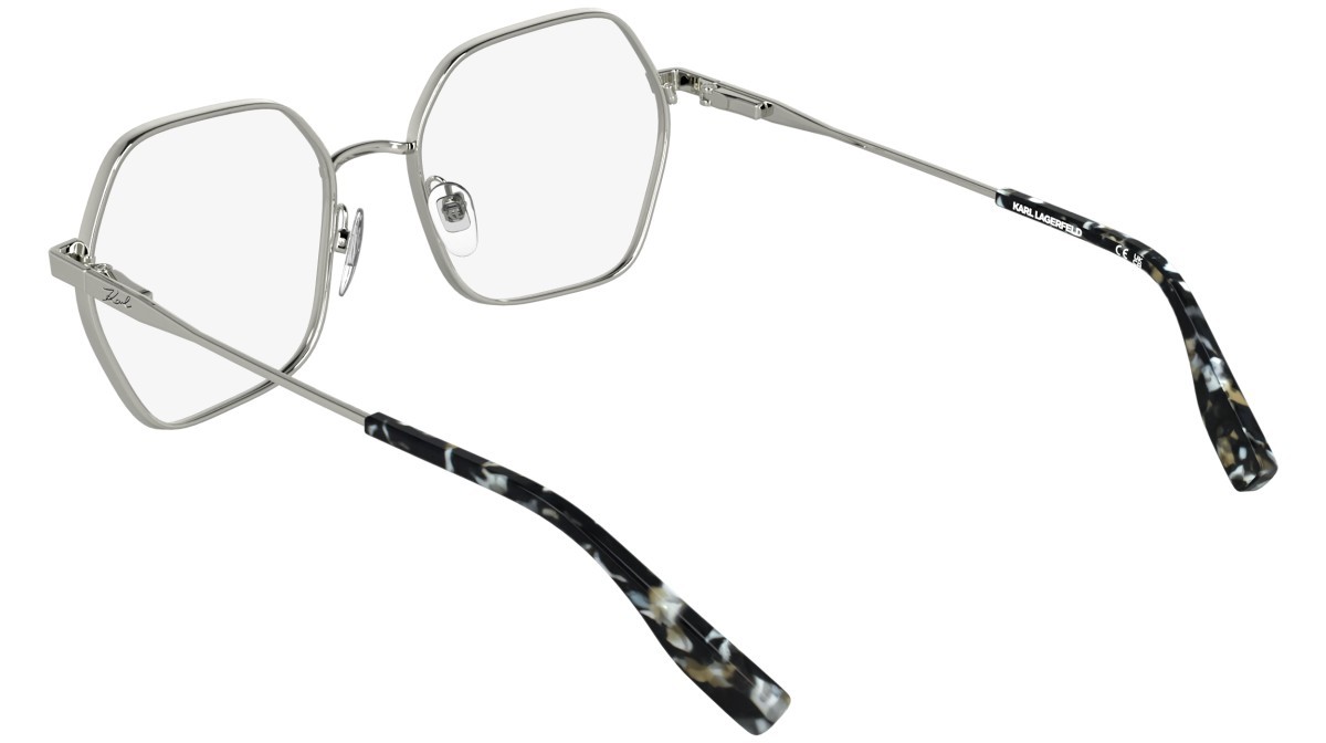 Eyeglasses Karl Lagerfeld KL363 (040) color silver shape rectangle 
