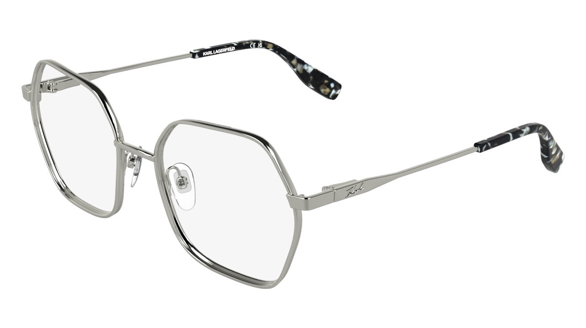 Eyeglasses Karl Lagerfeld KL363 (040) color silver shape rectangle 