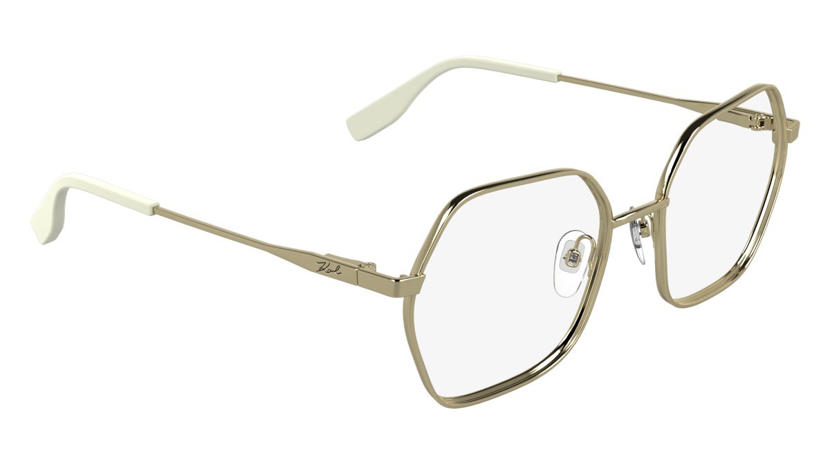 Occhiali da vista Karl Lagerfeld KL363 (715) colore gold forma rettangolare 