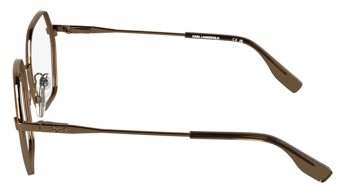 Occhiali da vista Karl Lagerfeld KL363 (717) colore amber gold forma rettangolare 