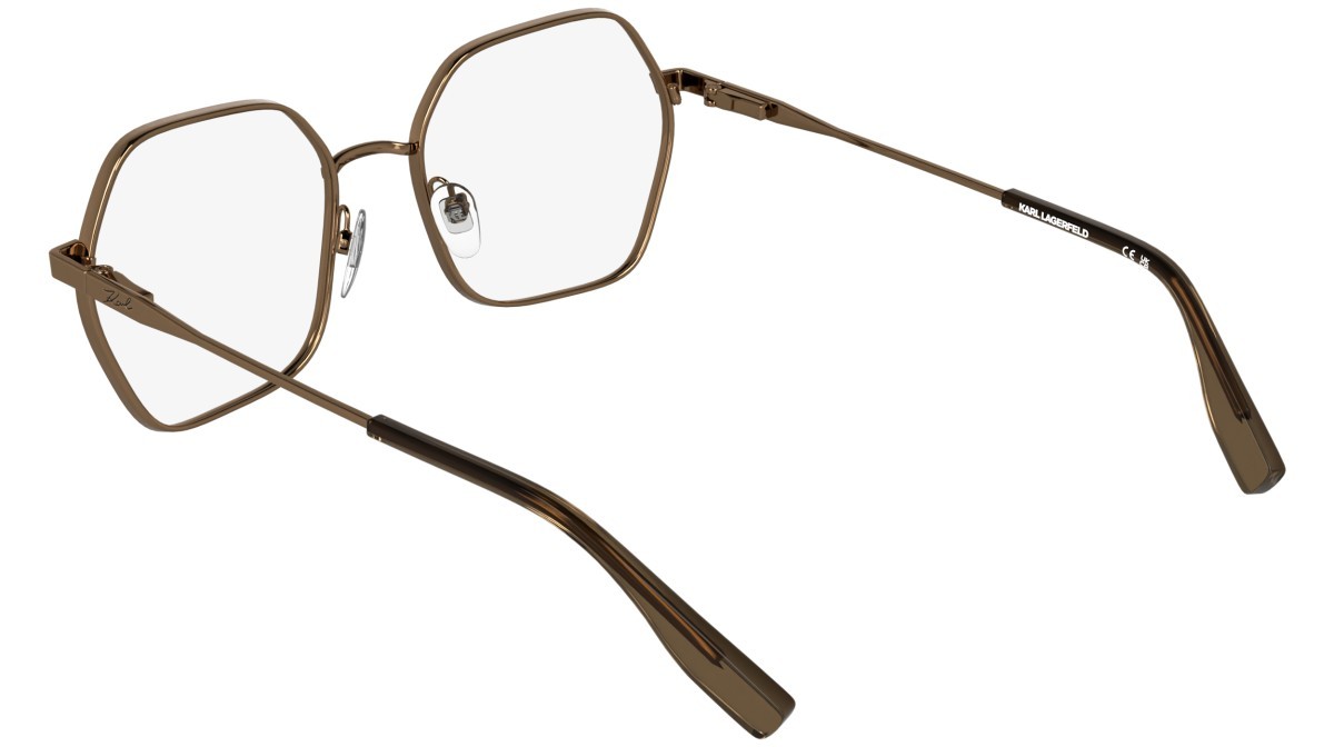 Occhiali da vista Karl Lagerfeld KL363 (717) colore amber gold forma rettangolare 