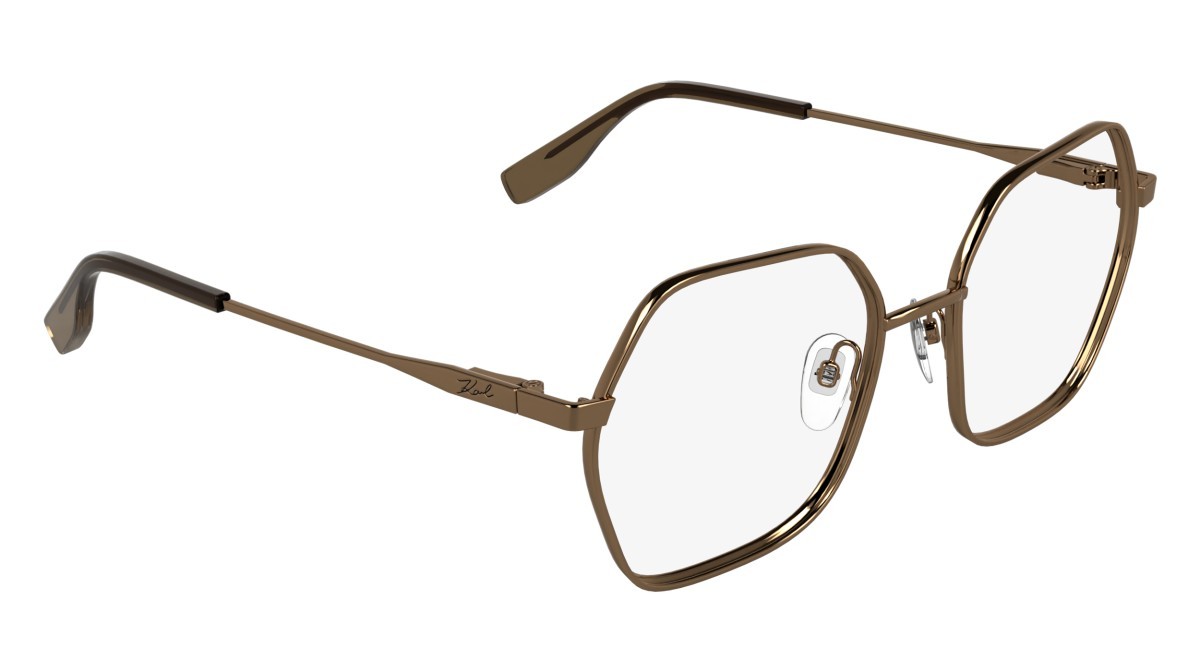 Occhiali da vista Karl Lagerfeld KL363 (717) colore amber gold forma rettangolare 
