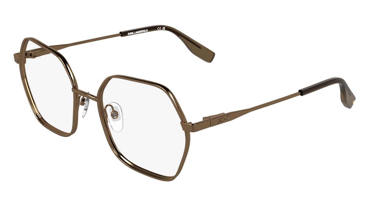 Occhiali da vista Karl Lagerfeld KL363 (717) colore amber gold forma rettangolare 