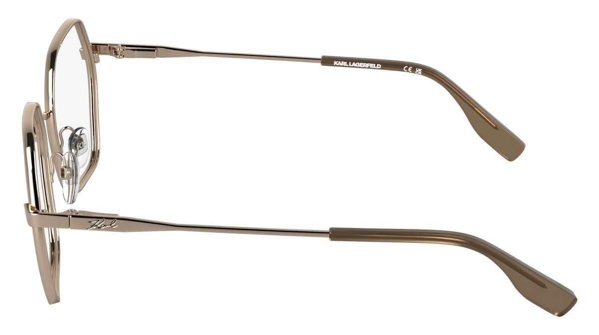 Occhiali da vista Karl Lagerfeld KL363 (770) colore rose gold forma rettangolare 