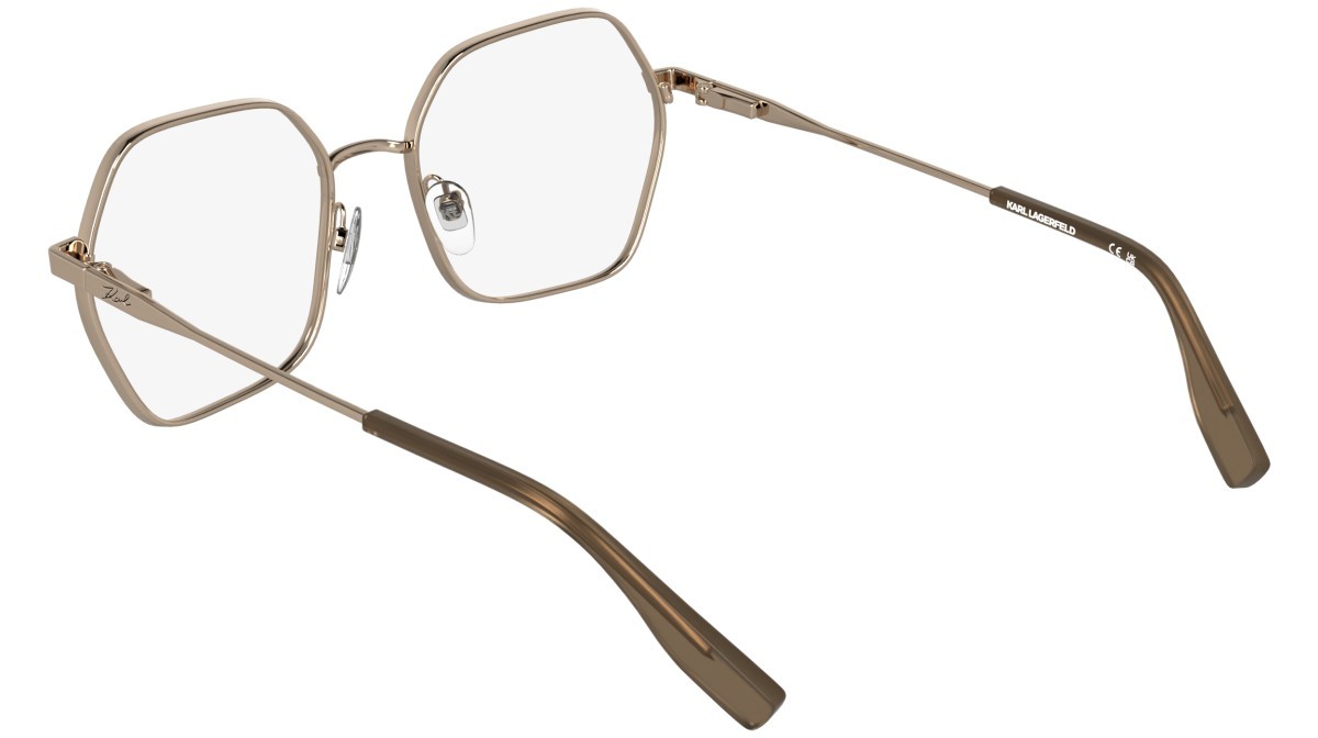 Occhiali da vista Karl Lagerfeld KL363 (770) colore rose gold forma rettangolare 
