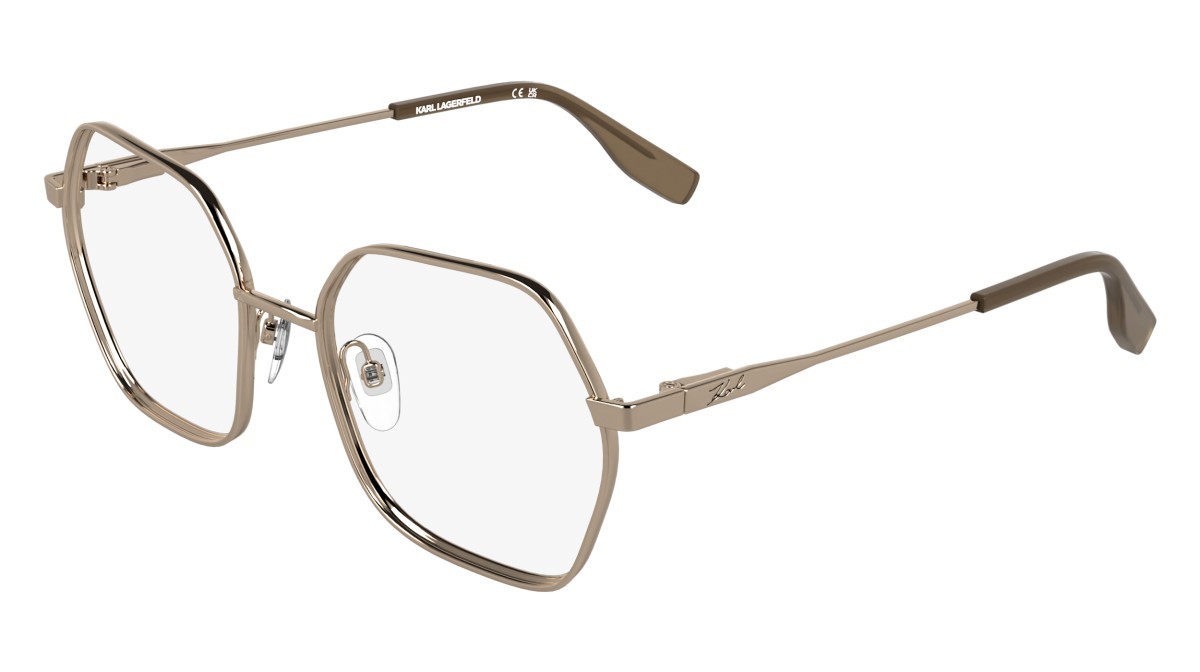 Occhiali da vista Karl Lagerfeld KL363 (770) colore rose gold forma rettangolare 