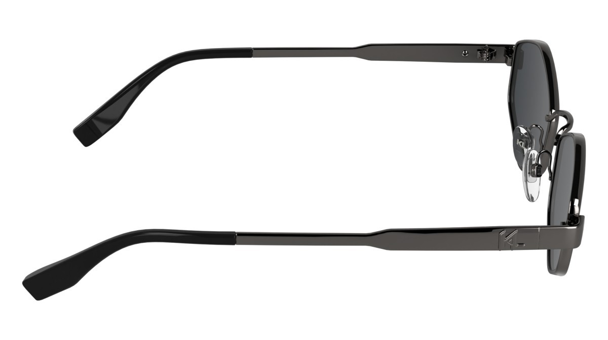 Occhiali da sole Karl Lagerfeld KL365S (021) colore dark silver forma cat eye lenti solid smoke