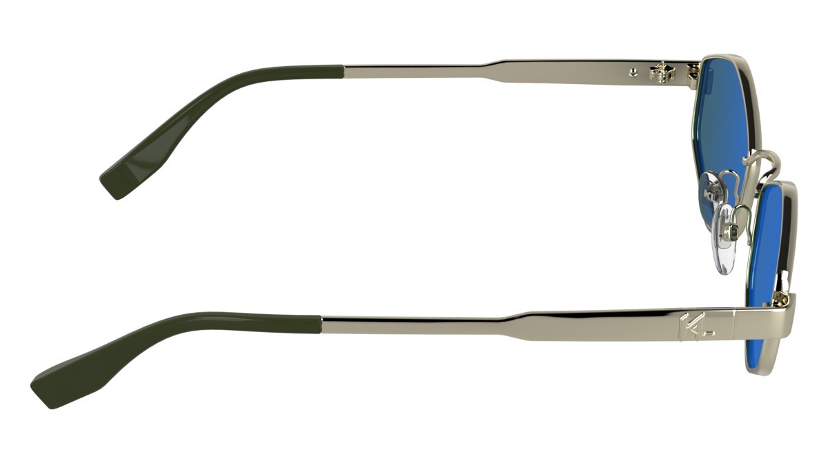 Sonnenbrillen Karl Lagerfeld KL365S (712) farbe light gold form cat-eye gläser solid mirror green