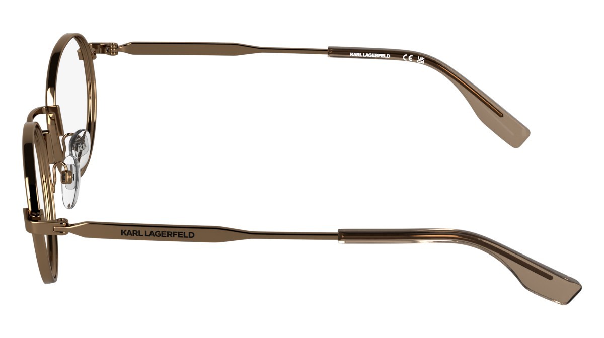 Occhiali da vista Karl Lagerfeld KL369 (724) colore amber gold/brown forma ovale 