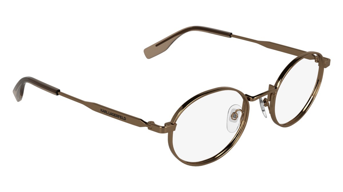 Occhiali da vista Karl Lagerfeld KL369 (724) colore amber gold/brown forma ovale 