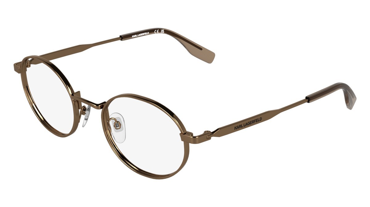 Occhiali da vista Karl Lagerfeld KL369 (724) colore amber gold/brown forma ovale 