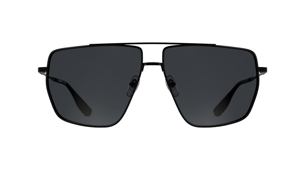 Occhiali da sole Karl Lagerfeld KL370S (001) colore black forma navigator lenti solid smoke