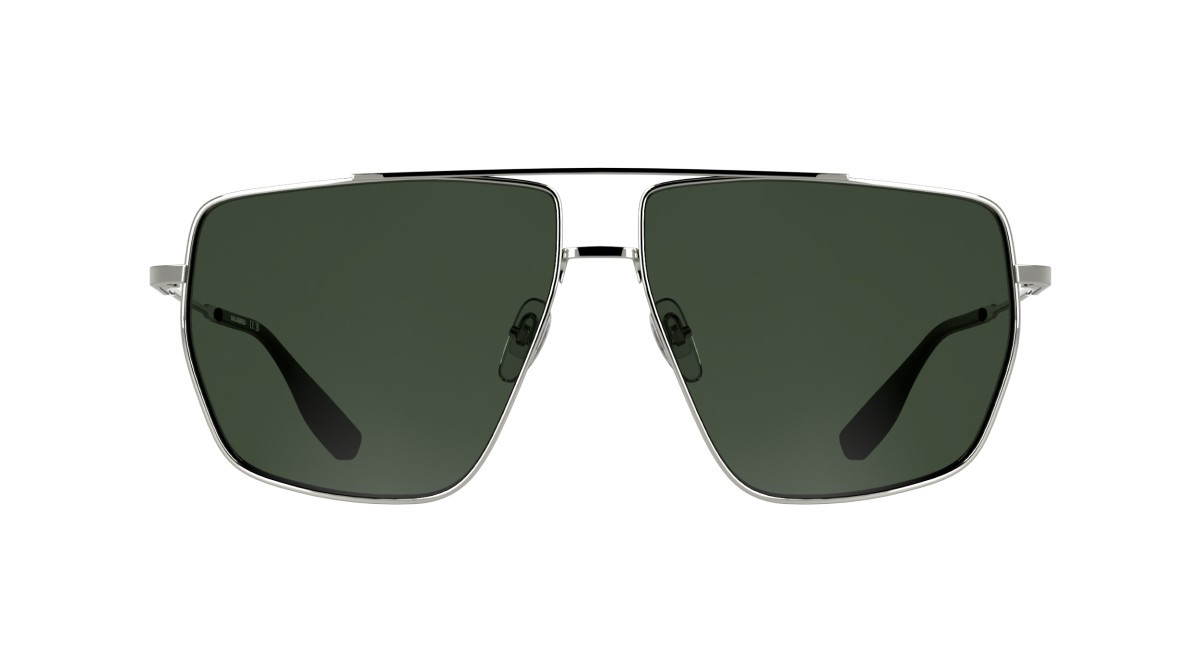 Occhiali da sole Karl Lagerfeld KL370S (040) colore silver forma navigator lenti solid khaki