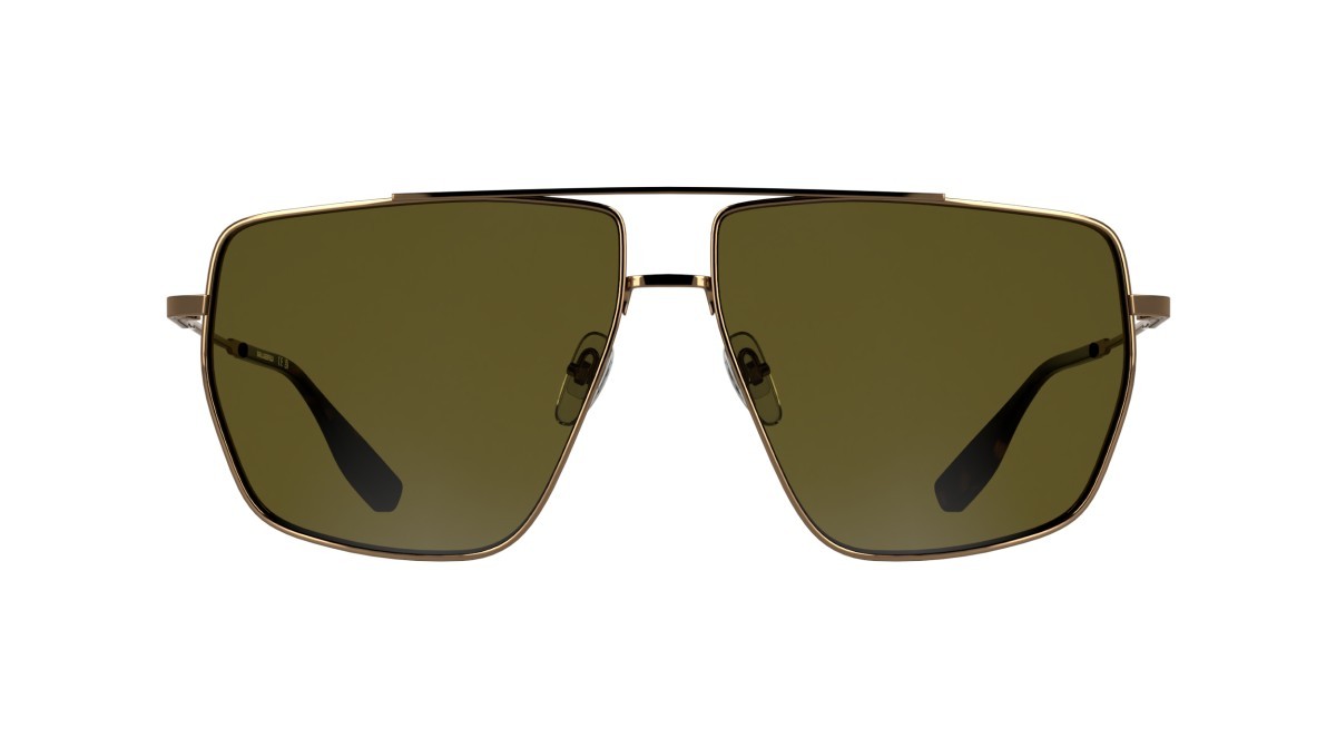 Occhiali da sole Karl Lagerfeld KL370S (717) colore amber gold forma navigator lenti solid brown