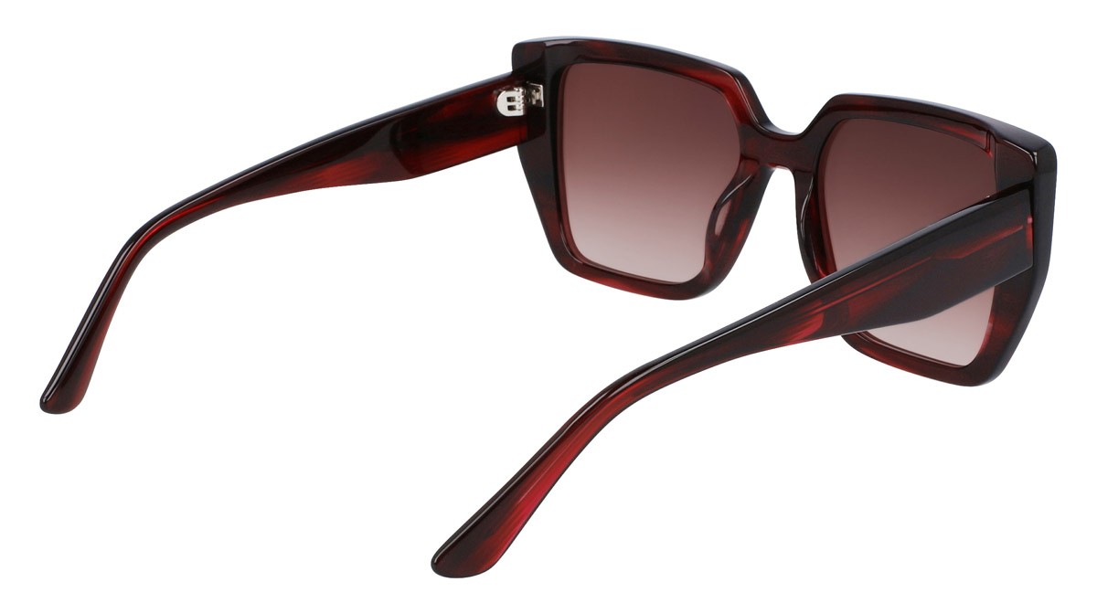 Occhiali da sole Karl Lagerfeld KL6036S (049) colore striped burgundy forma rettangolare 