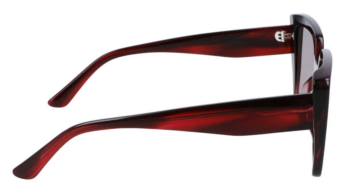 Occhiali da sole Karl Lagerfeld KL6036S N (049) colore striped burgundy forma rettangolare 