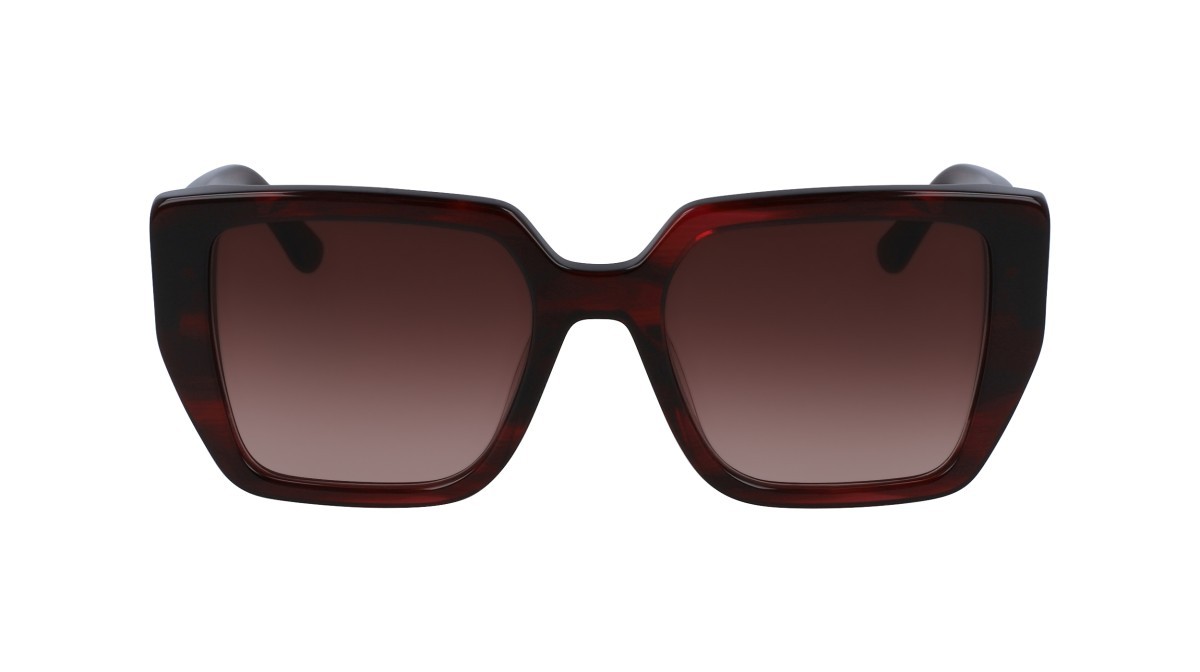 Occhiali da sole Karl Lagerfeld KL6036S N (049) colore striped burgundy forma rettangolare 
